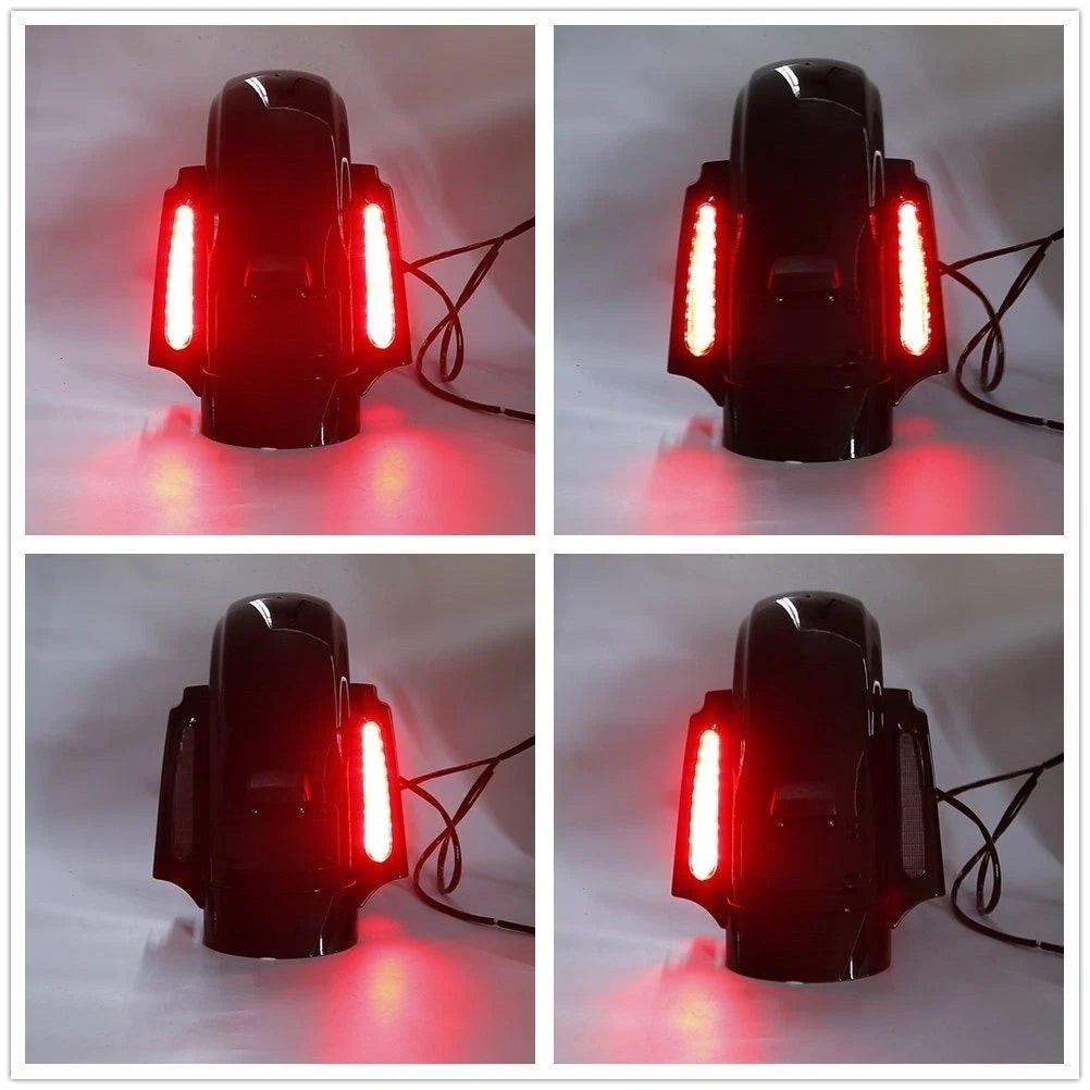 Rear Fender Fascia & Red LED Light for Harley Electra Glide (2009–2013)