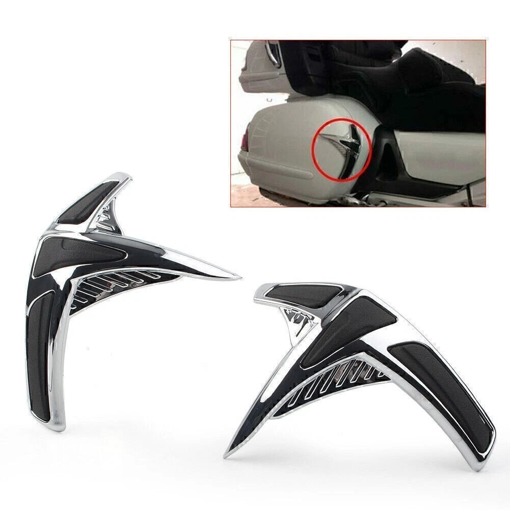 Chrome Fairing Saddlebag Front Scuff Protectors for Honda Goldwing GL1800 (2001–2011)