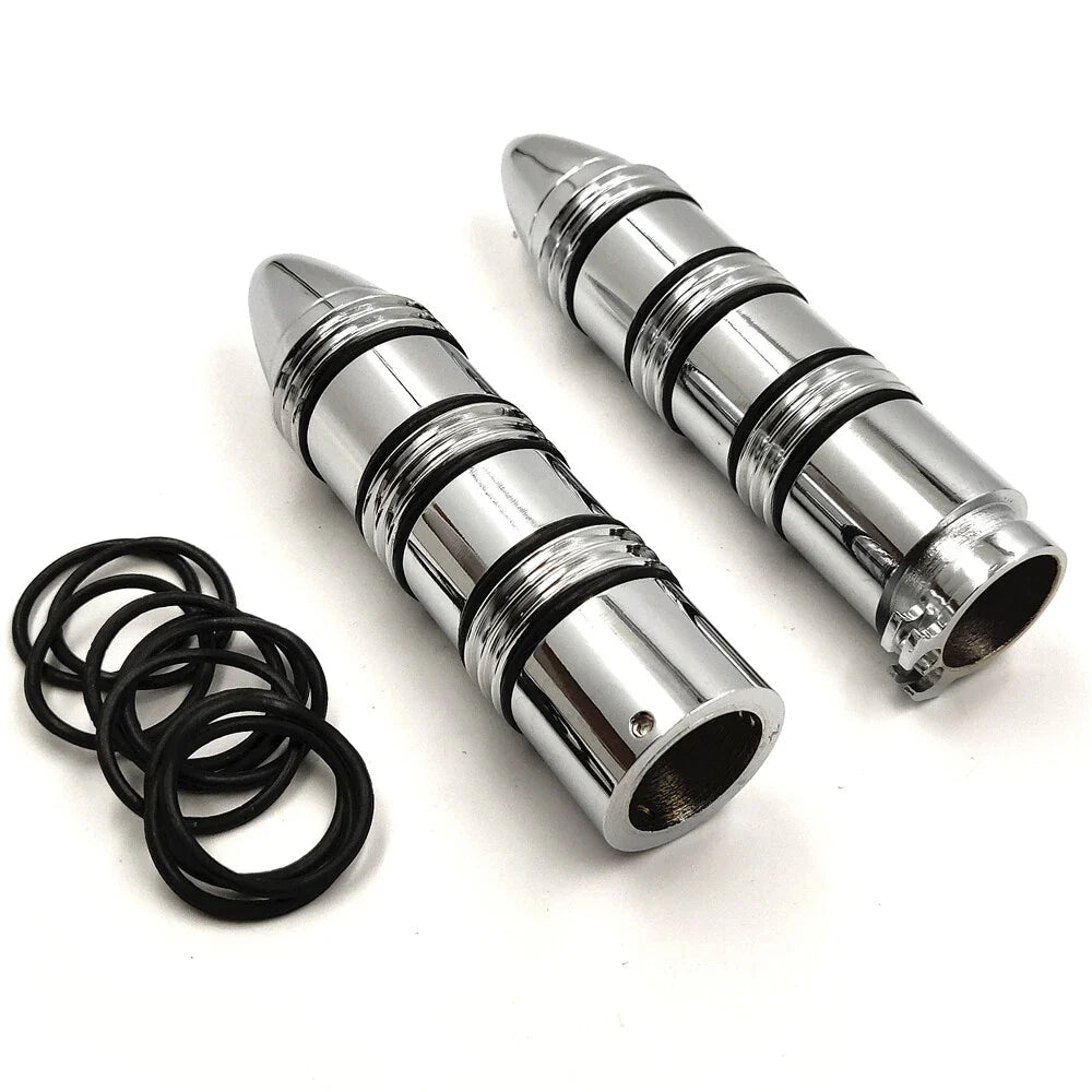 O Ring Chrome Hand Grip for Harley Dyna Low Rider / Honda Shadow 600 VLX (1991–2023)