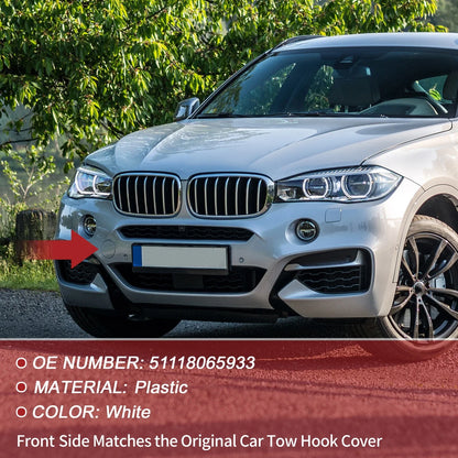 Tow Hook Cover for BMW X6 F16 M (2015–2019) No. 51118065933 White