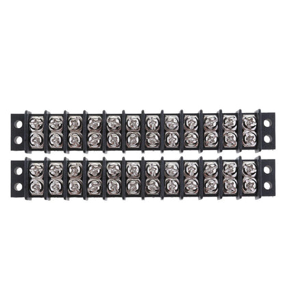 2X 12V Junction Block, Bus Bar Terminal in Plated Brass