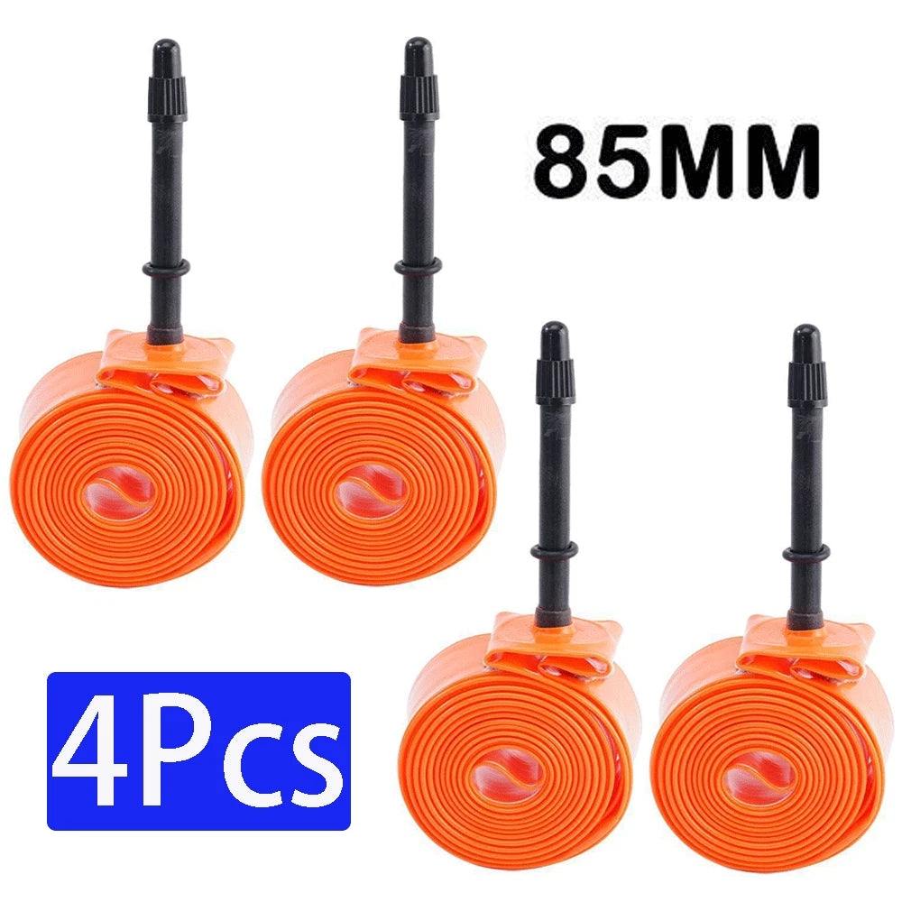 Set of 4 Ultralight TPU Inner Tubes for Road Bike 700C 18/32C