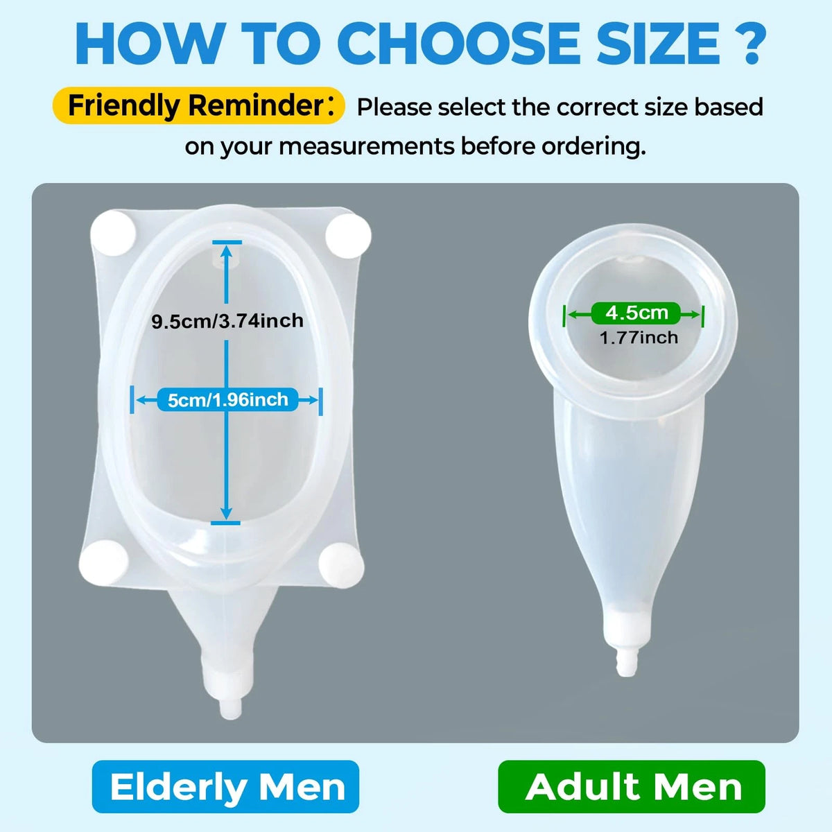 Catheter for Men, Urine Collection Bag (Elderly)