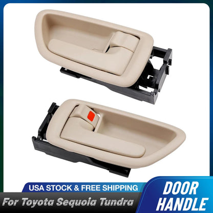 2X Front Inside Door Handle LH & RH for Toyota Sequoia (2001–2007)