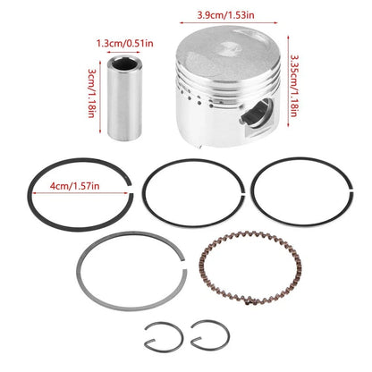 Piston Kit 39mm for GY6 50cc ATV Quad QMB139 (TAOTAO, BAJA, Roketa, Kazuma)