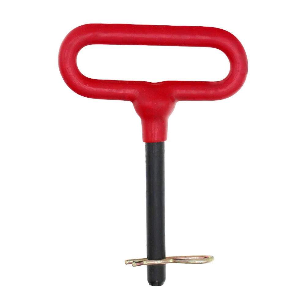 Red Handle Hitch Pin with Grip Clip for Universal Fit (No Specific Years)