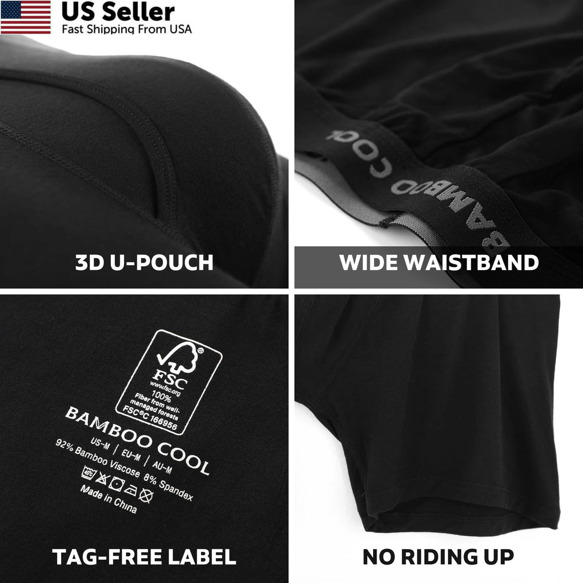 4X Bamboo Cool Men's Ultra Breathable T-Shirts for Various Sizes (3X-Large)