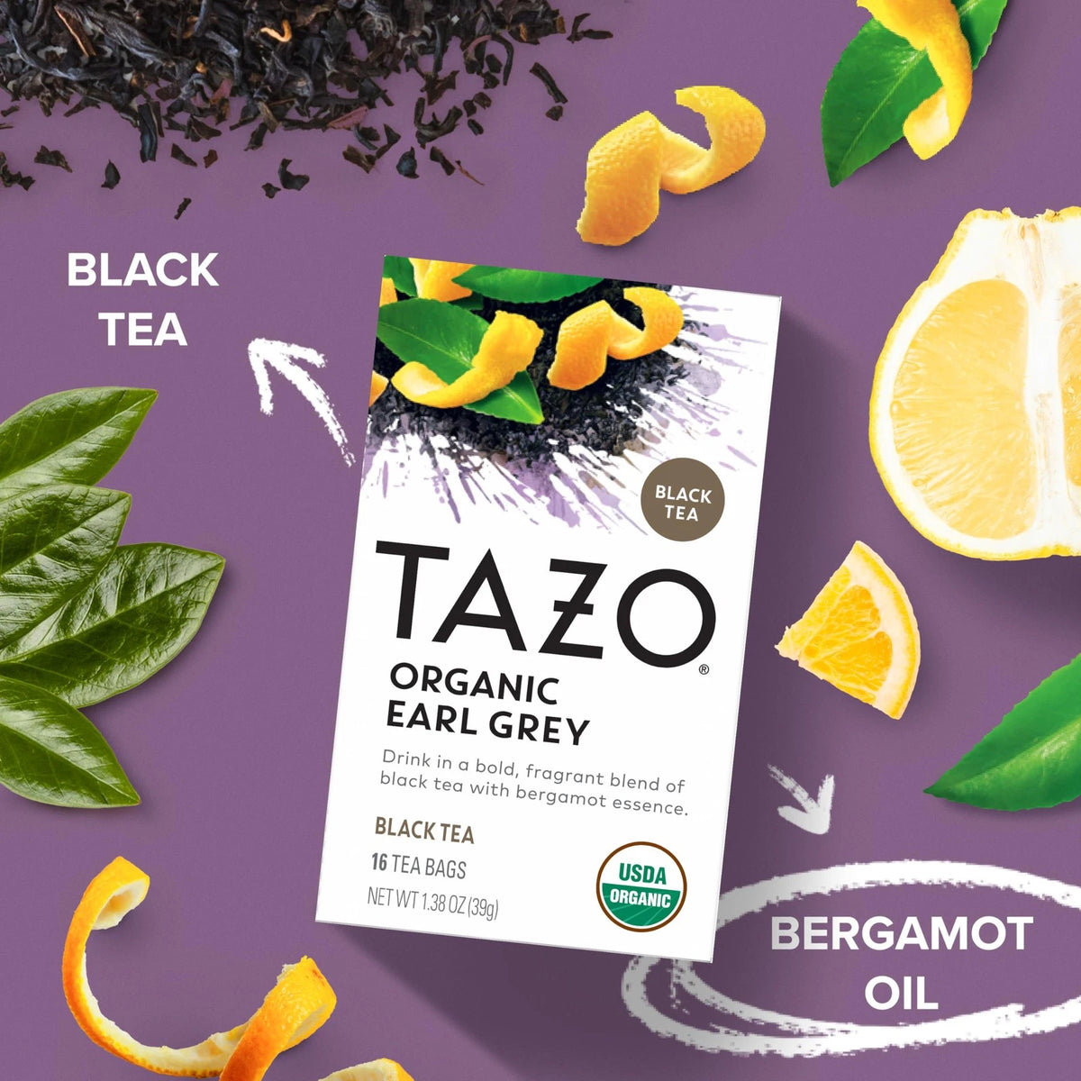 TAZO Organic Earl Grey Tea Bags (Set of 96)