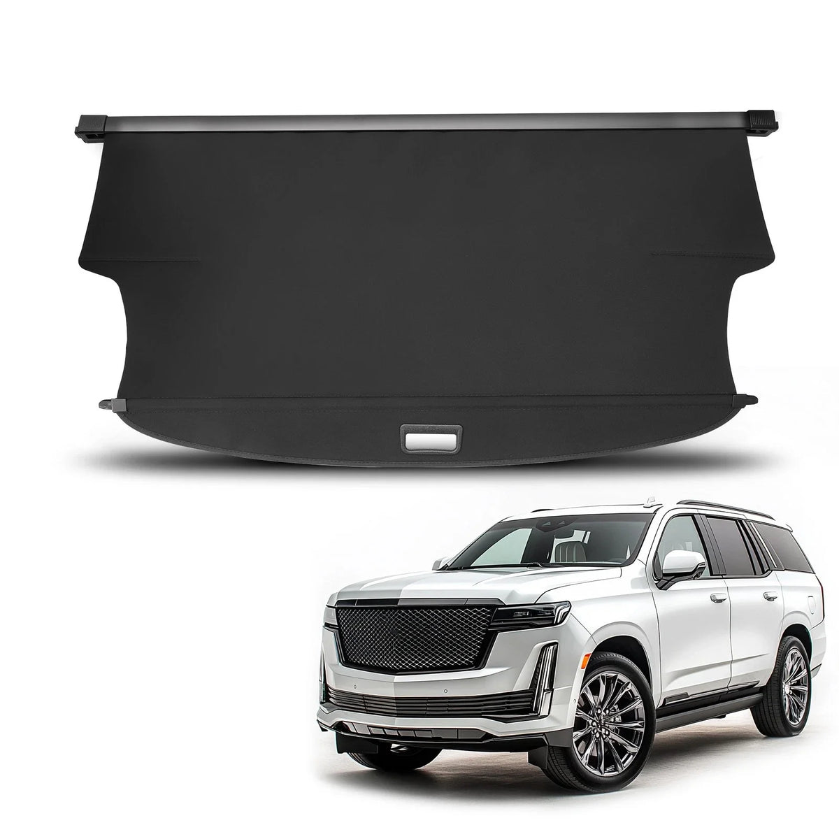 Cargo Cover for GMC Yukon XL, Cadillac Escalade ESV (2021–2023) Black