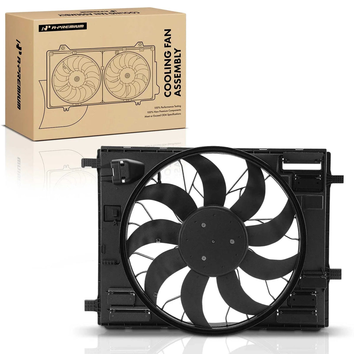 Radiator Fan Assembly with Shroud for Mercedes-Benz C300 (2015–2025)