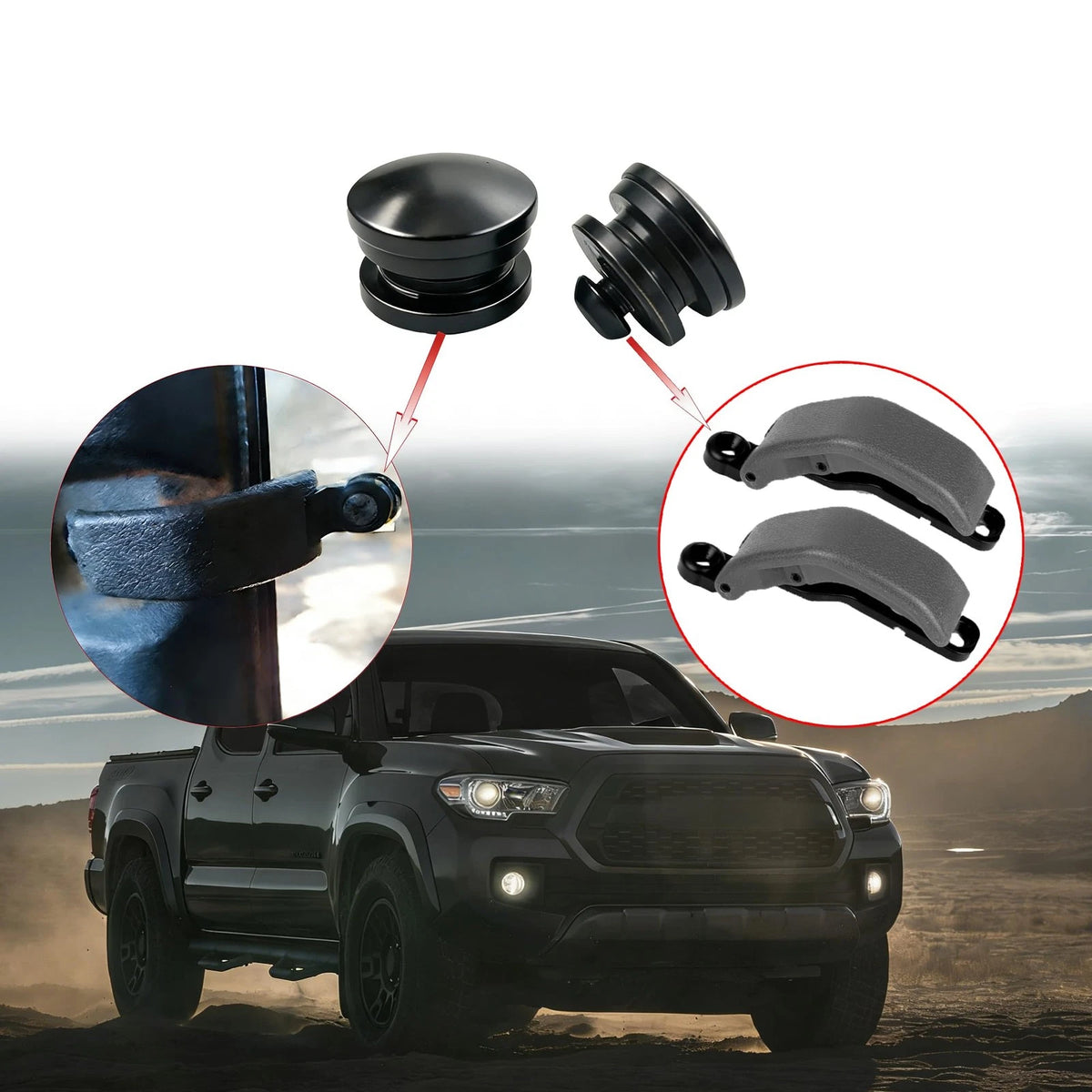 Rear Cab Glass Window Latch Lock Nut Screw for Toyota Hilux Tacoma