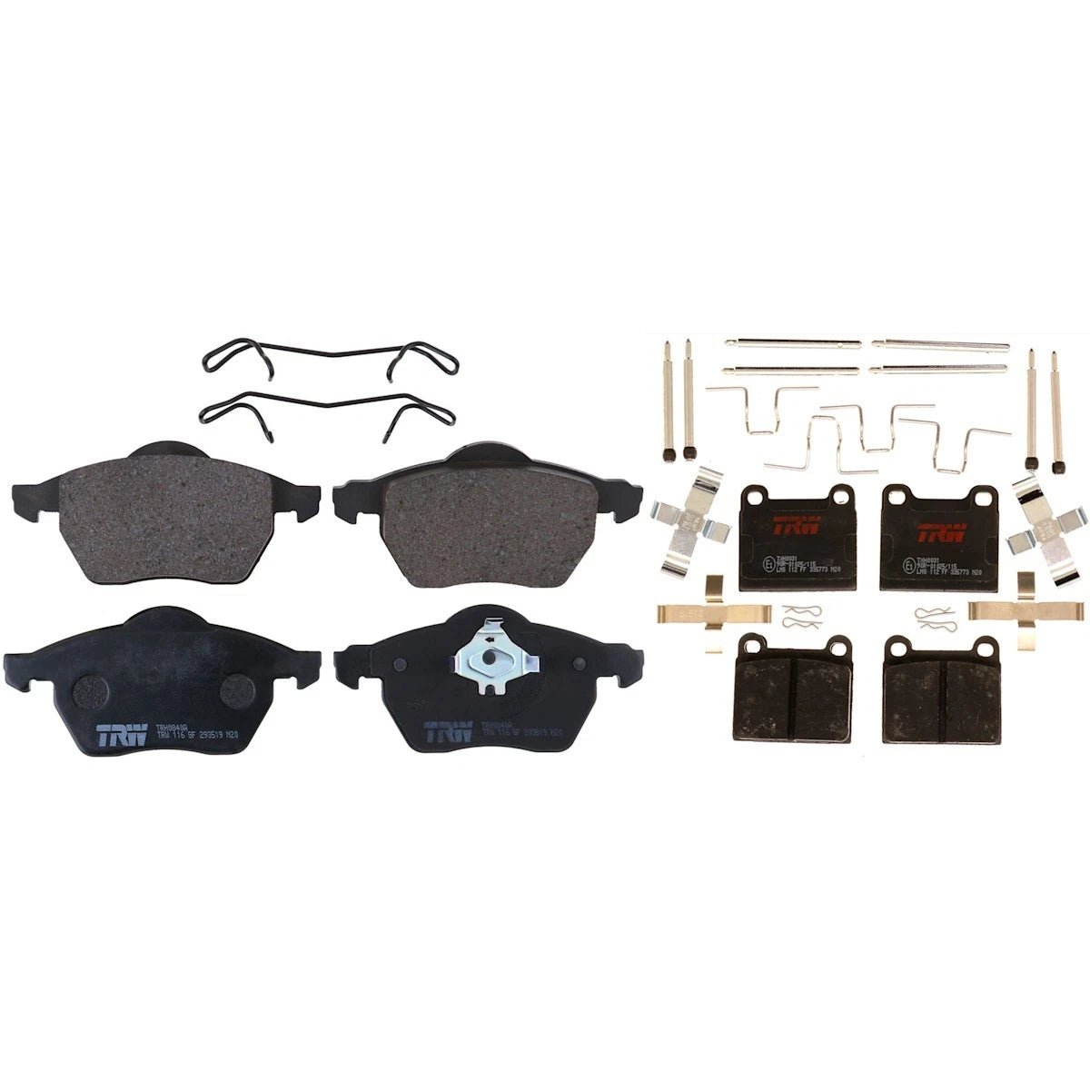 Set of 4 TRW Brake Pad Sets for Volvo C70 (1998–2004) SET-TRWTRH0840A-A