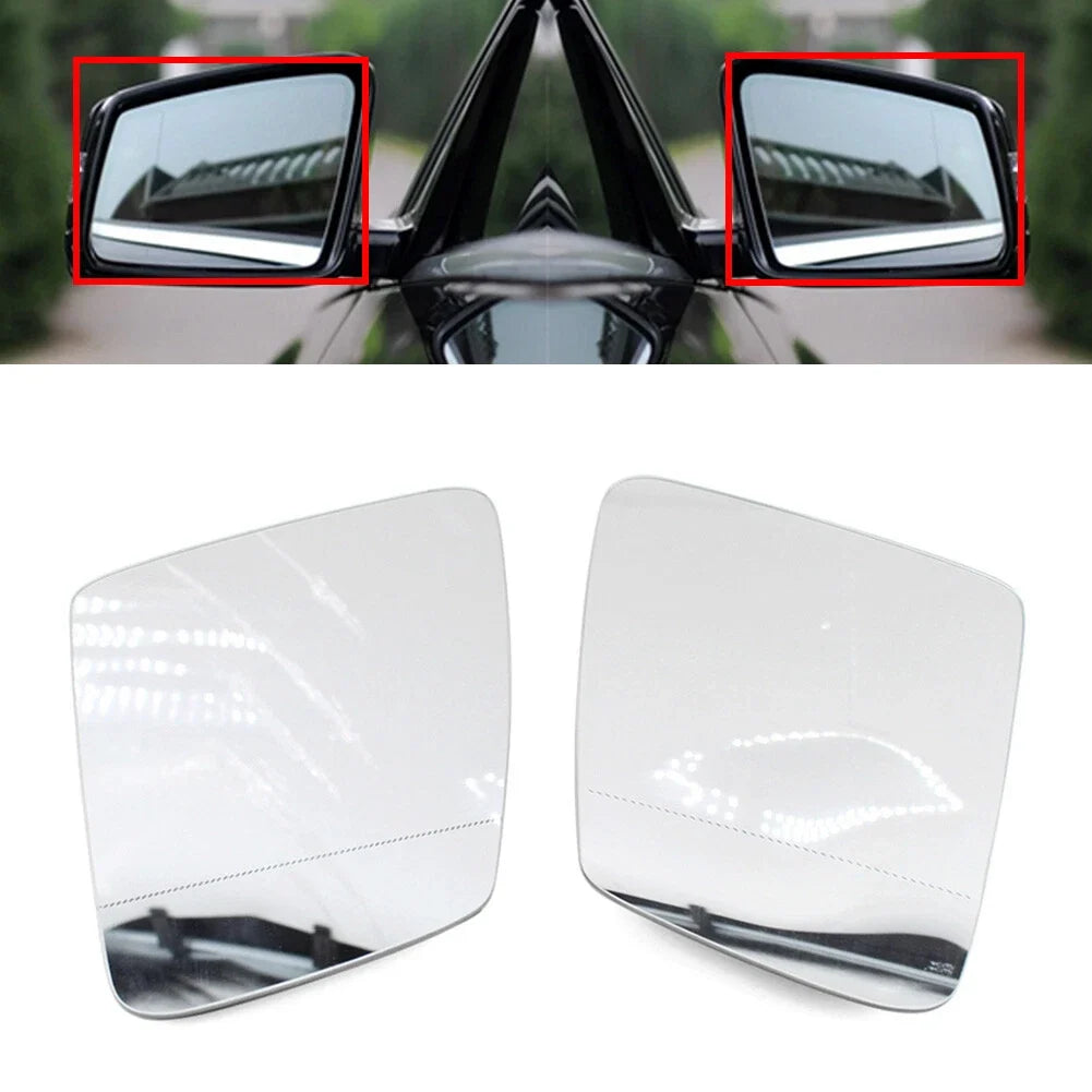 2pcs Rearview Mirror Glass for Mercedes Benz C E S GLK CL CLS W204 W212 W221