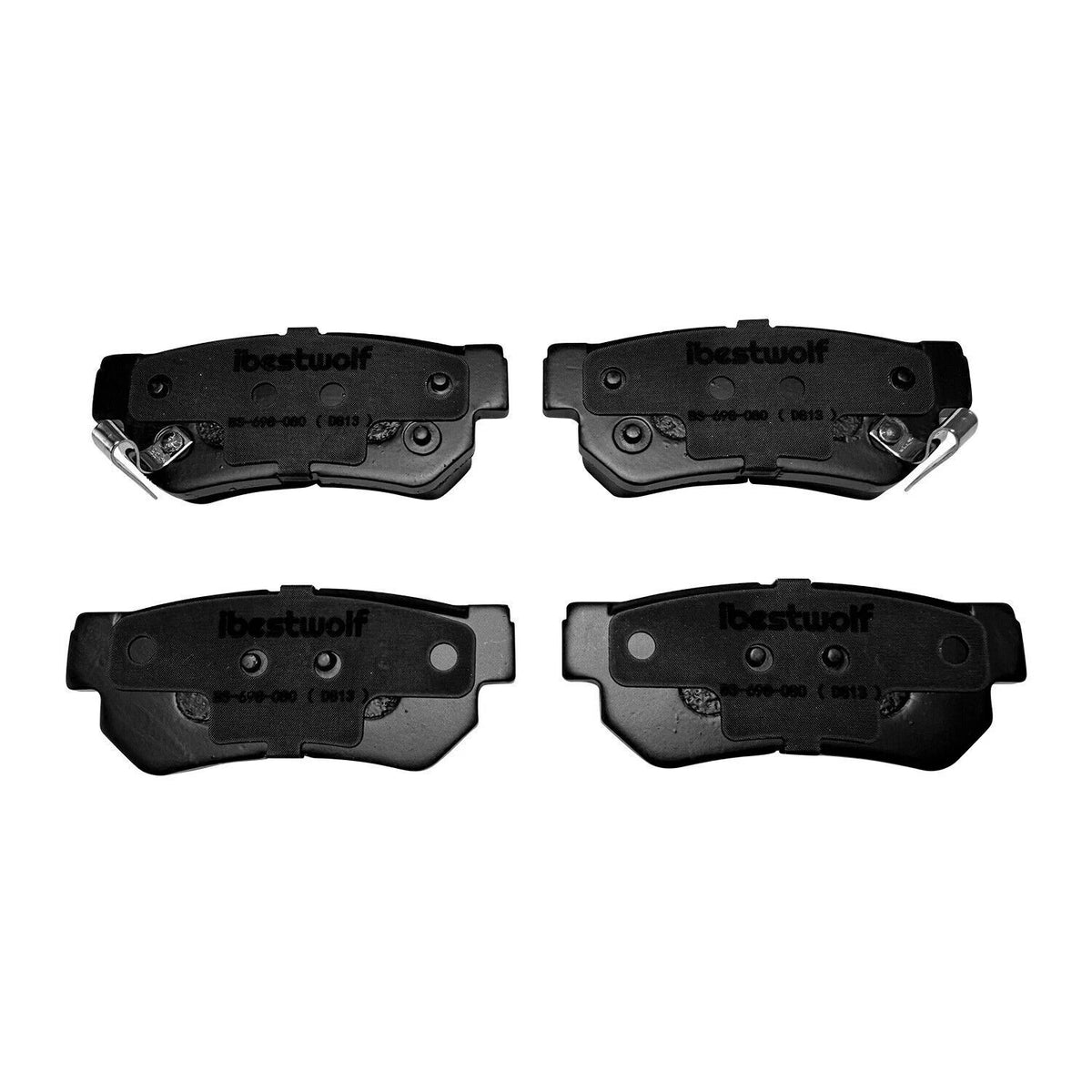 Set of 4 Rear Ceramic Brake Pads for Hyundai Kia (P-813, D813)
