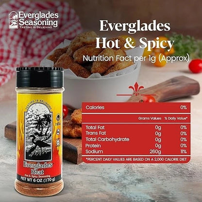 2X Everglades Heat Seasoning Spicy Blend for Chicken Wings (6 Ounce)