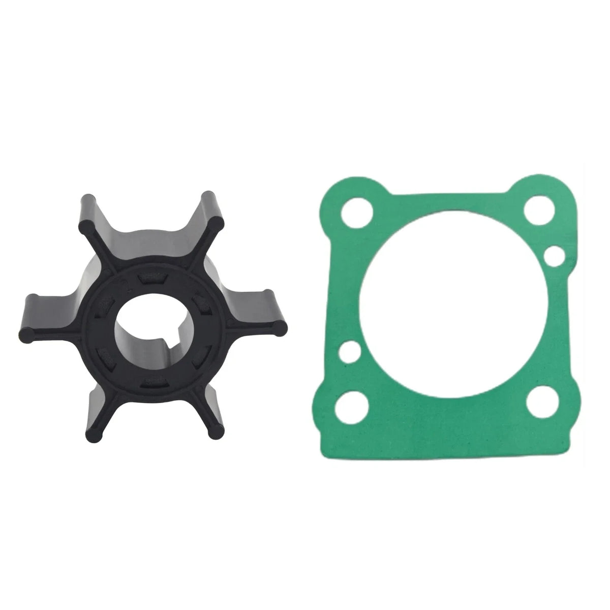 Water Pump Impeller & Gasket for Yamaha 2-Str 6 8 HP Outboard (6G1-44352-00)