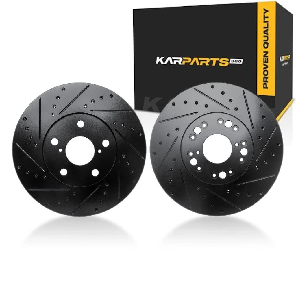 Rotor Set for Lexus GS300 (1993–2005) | Drilled and Slotted | ALX-PAU-DF-8002-75003-CLA4