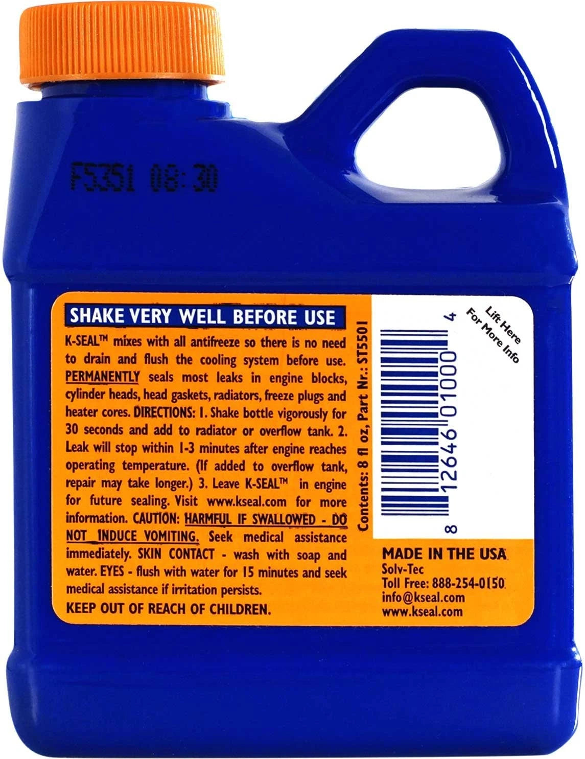 K-Seal ST5501 Coolant Leak Repair for Automotive (8oz, Blue)