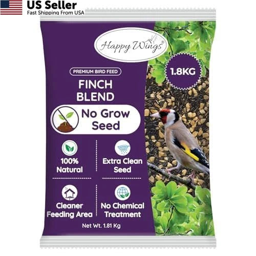 Finch Blend Bird Food Mix for Happy Wings (5 Pound Pack)