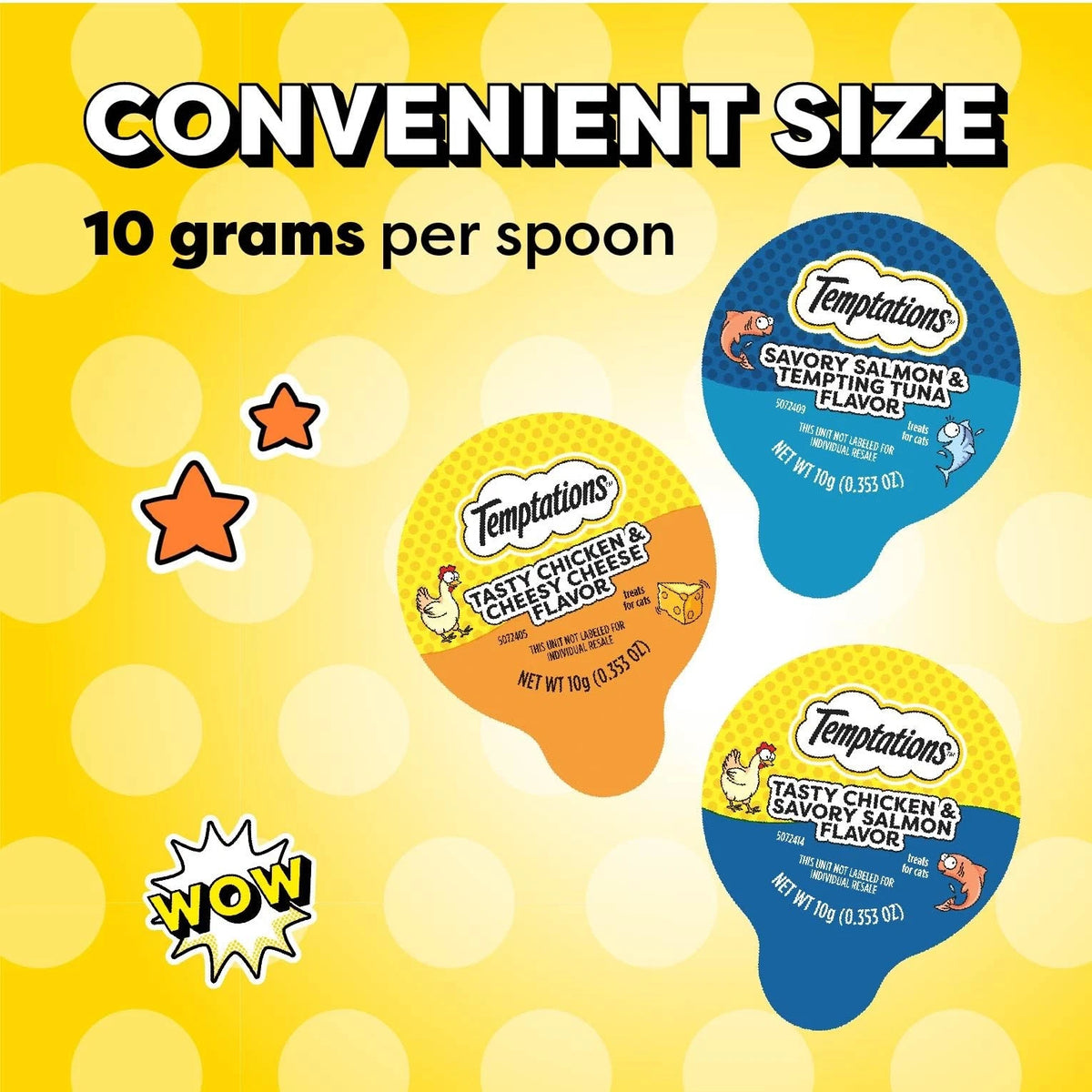 Temptations Lickable Spoons Soft Cat Treats for Cats (48 Count)