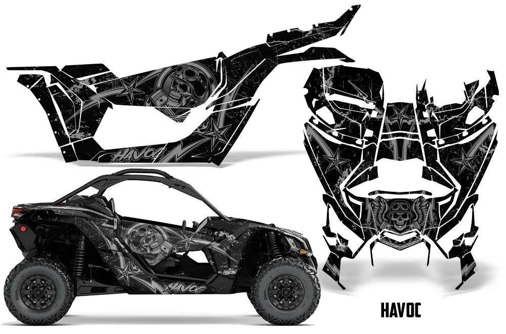 UTV Graphics Decals Stickers for Can-Am Maverick X3 XDS XRS 2DR (2016–2023)