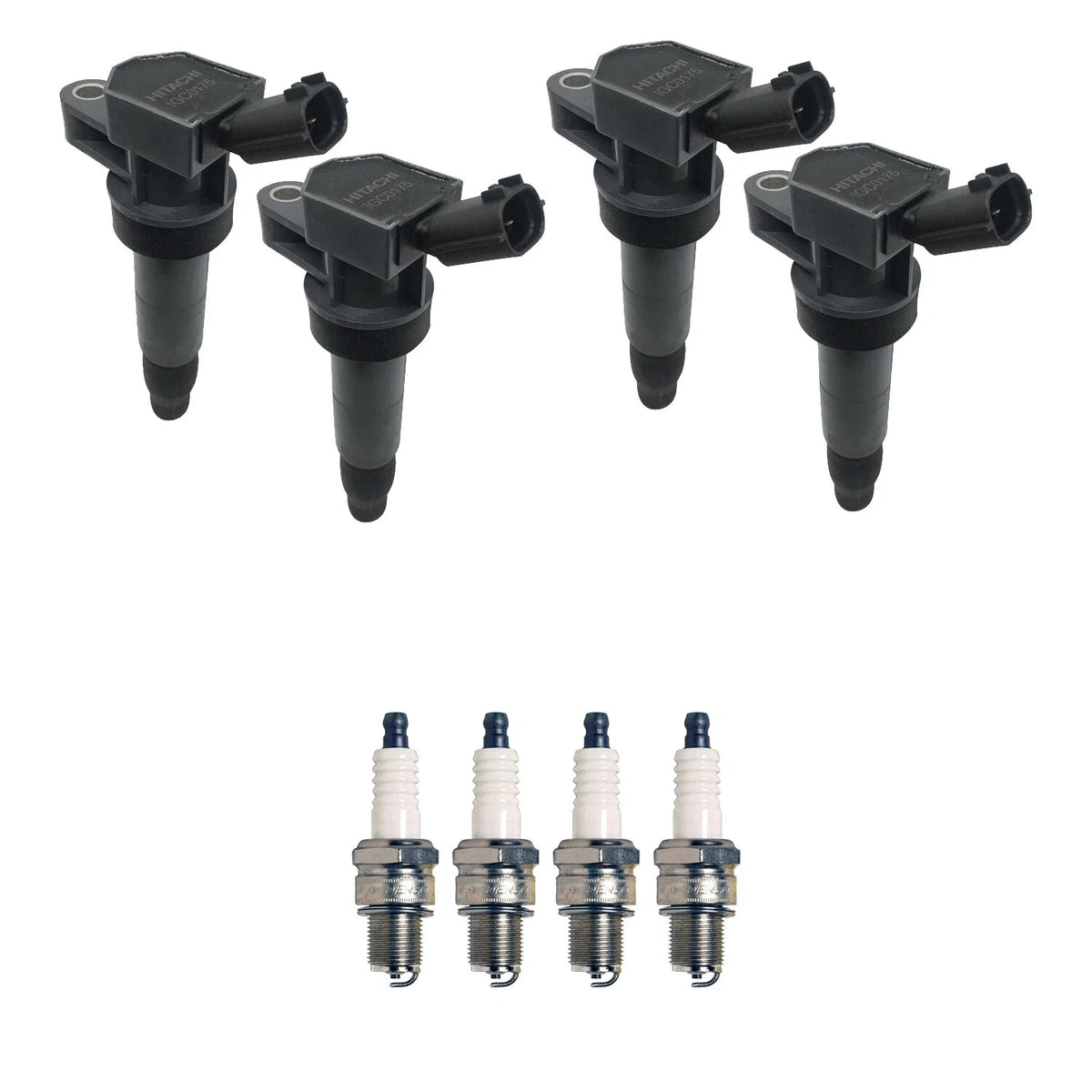 Set of 4 Ignition Coils & Spark Plugs for Kia Optima 2.4 Hybrid (2011–2015)