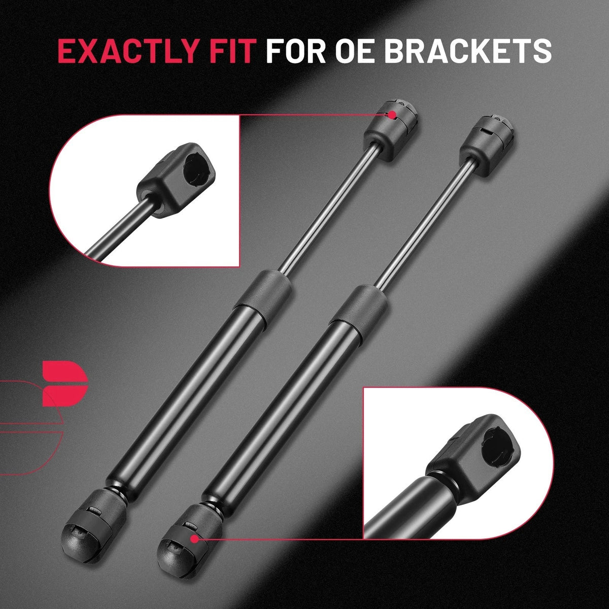 2pc 10 Inch 35Lb Gas Struts for Truck Camper Shell Window (—)