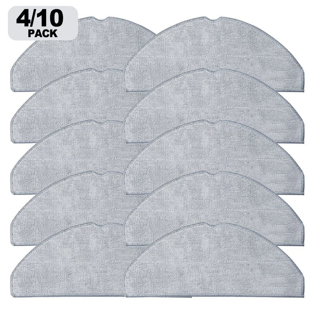 Set of 4 Microfiber Mop Cloths for Vyzzle D10 (Robotic Vacuum)