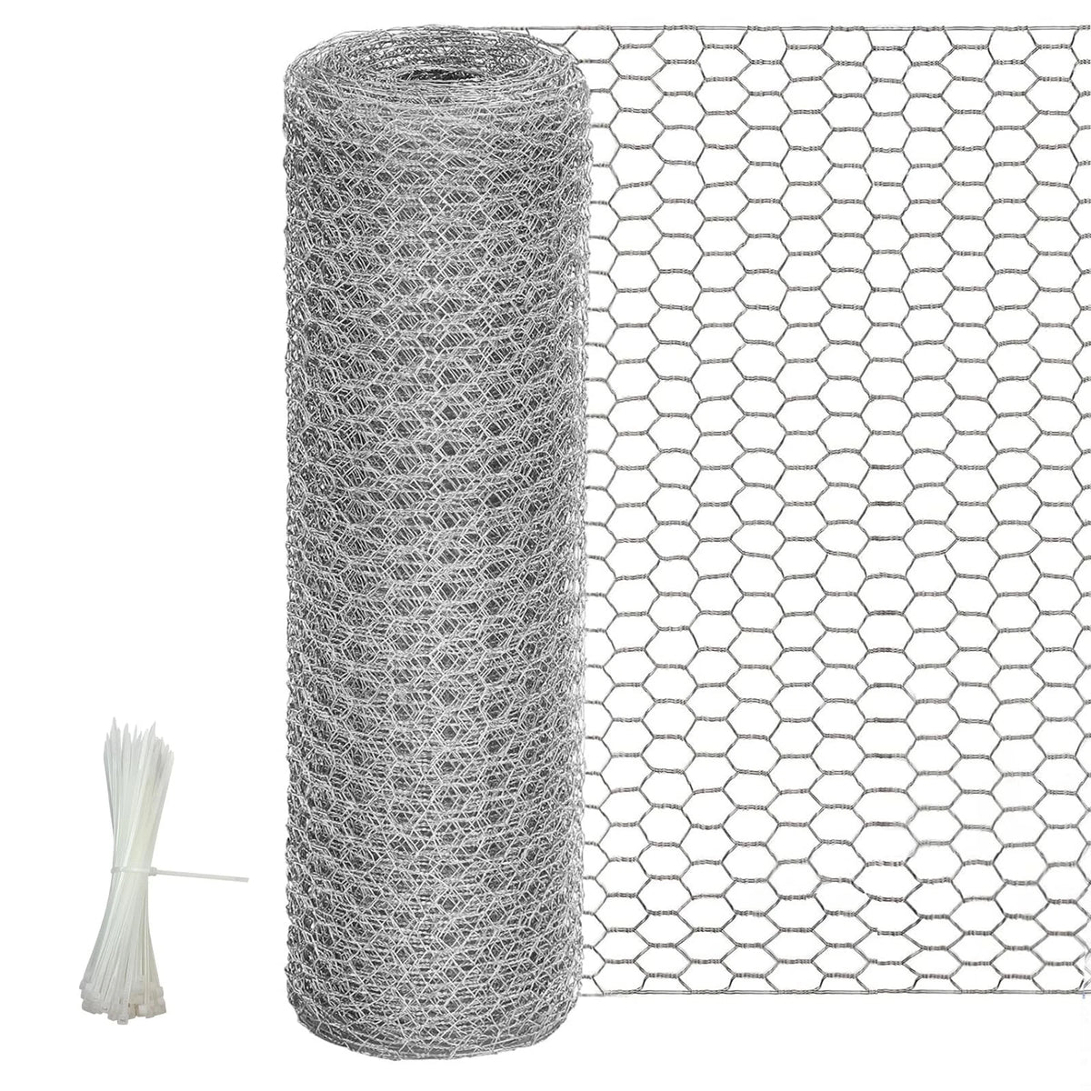 24 Inch Chicken Wire Fencing for Various Applications (24 x 720 Inches)