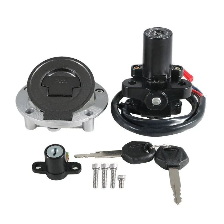 Ignition Key Switch & Fuel Tank Cap Set for Yamaha FJ09 FZ07 FZ09 (2015–2016)