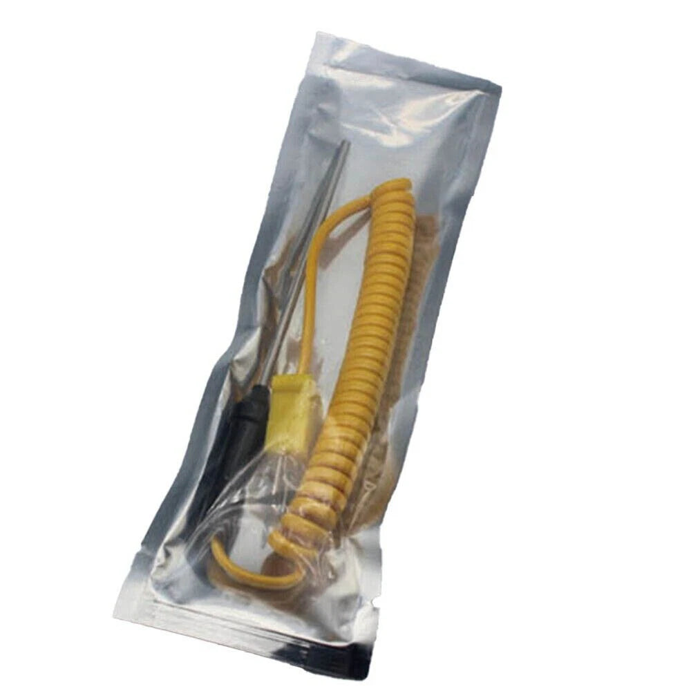 2X K-Type Thermocouple Probe for Digital Thermometer with Steel Sensor