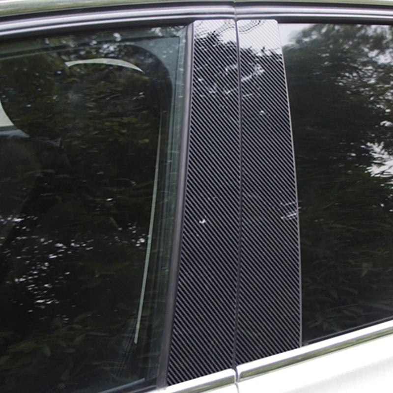 6pc Carbon Fiber Exterior Pillar Posts for Buick Regal (2011–2017)