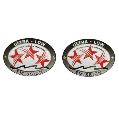 Set of 2 Ultra Low Emission Decals for Yamaha Mercury Honda Outboard