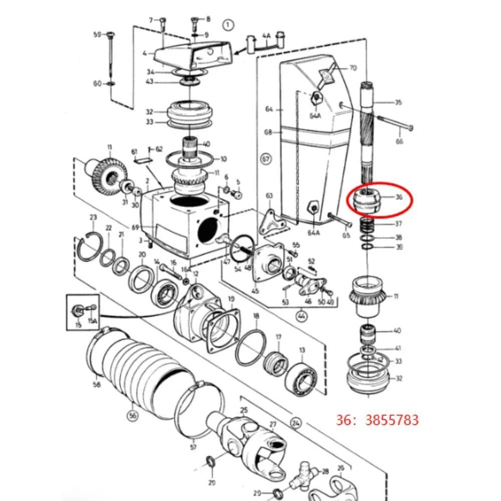 Cone Clutch Sliding Sleeve for Volvo Penta SP DP AQ Drives (3855783, 3807613)
