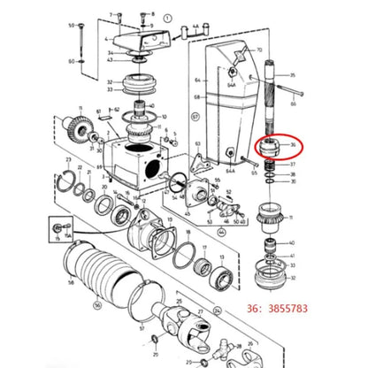 Cone Clutch Sliding Sleeve for Volvo Penta SP DP AQ Drives (3855783, 3807613)