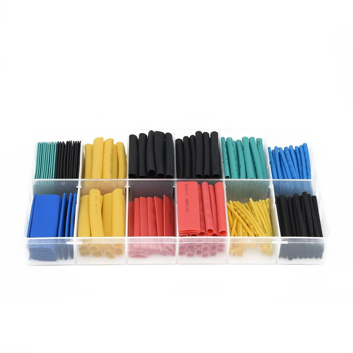280pcs Cable Heat Shrink Tubing Sleeve Wire Wrap Tube Assortment W/ Box