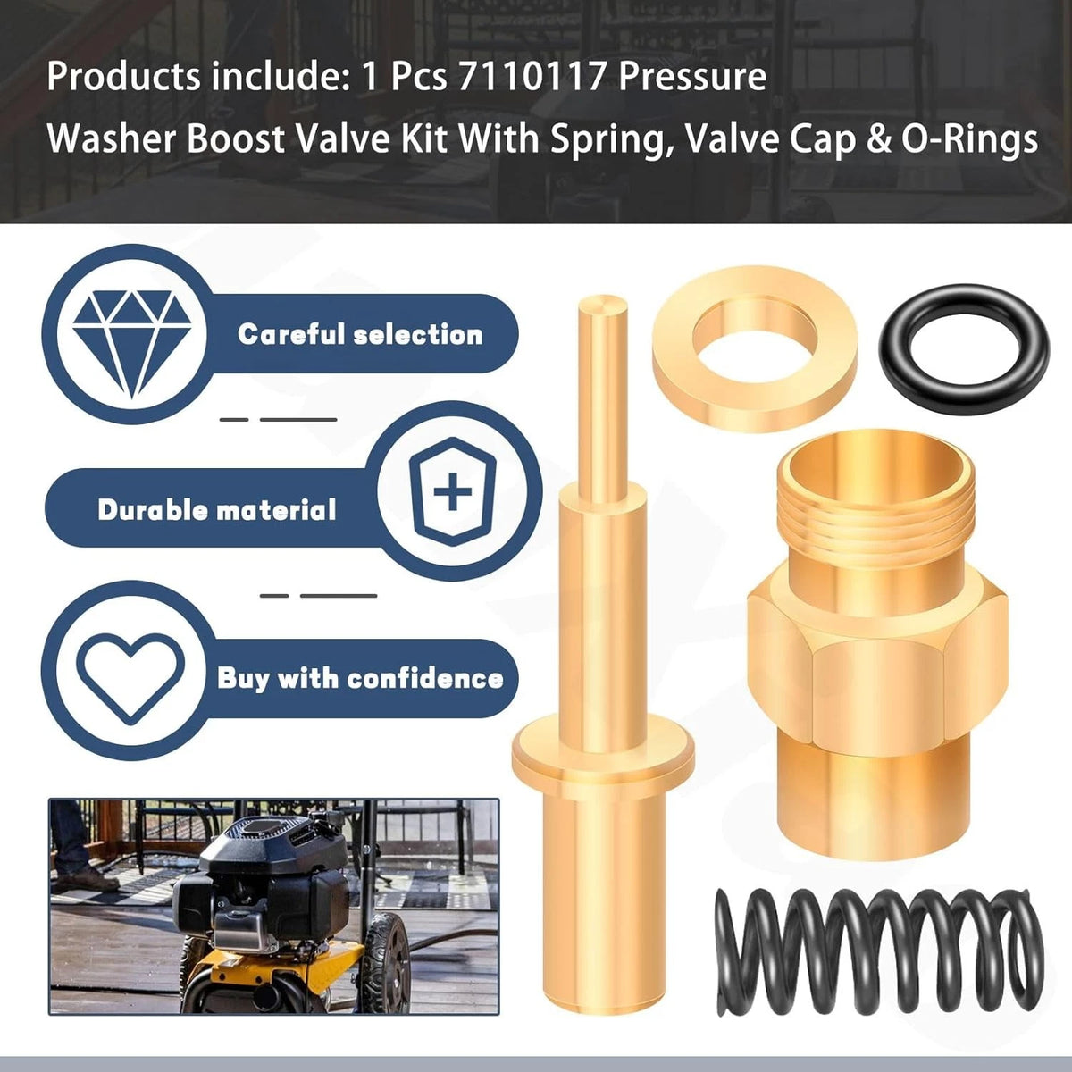 Pressure Washer Boost Valve Kit for (7110117)