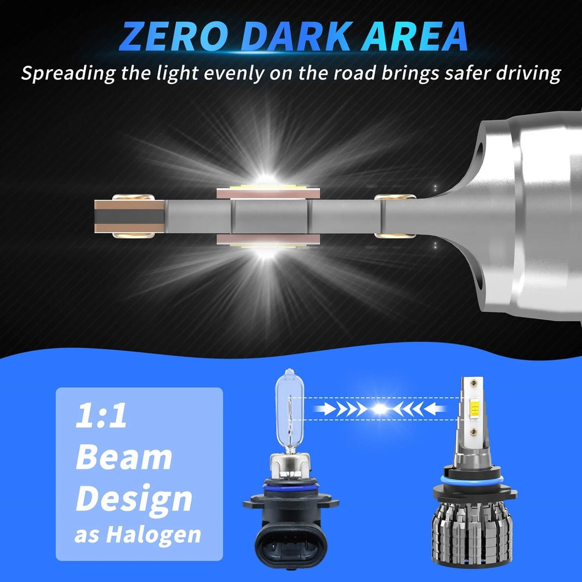 Set of 4 Light Bulbs 9005 High Beam & 9006 Low Beam for Chevy Silverado (1999–2006)