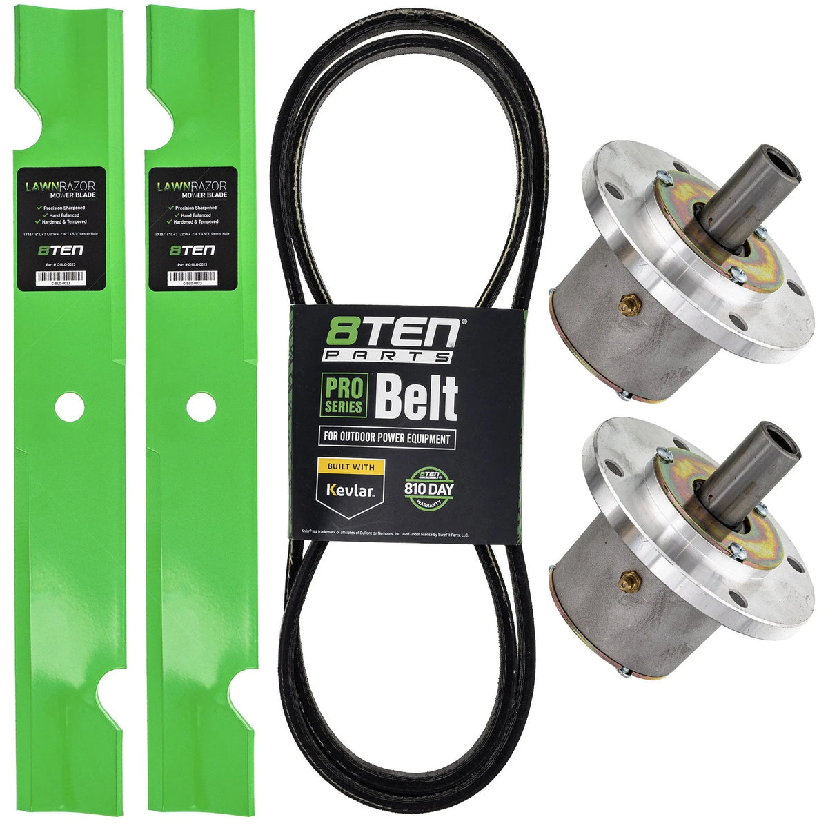 8TEN Blade Spindle Belt Kit for Exmark Viking (1-303080, 1-303499, 1-543523)