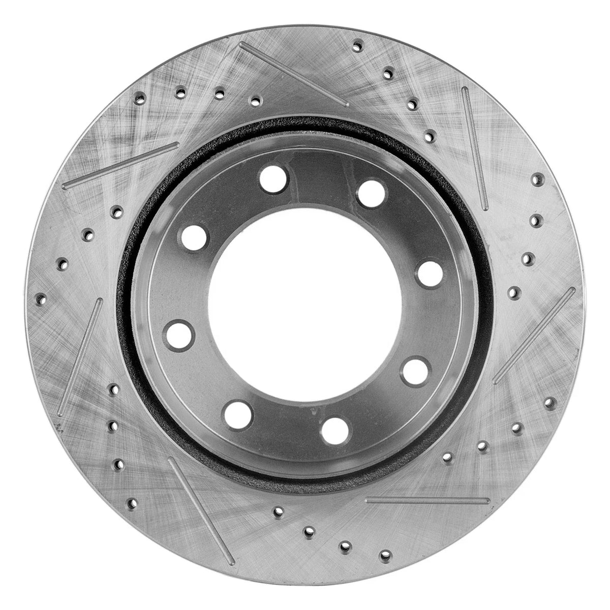 Disc Brake & Pad Kit for Ford F-250 Super Duty (2005–2007) Cross-drilled