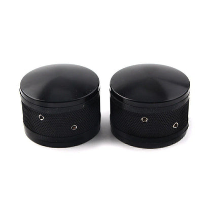 Black CNC Front Axle Nut Cover Caps for Harley Sportster Softail Road King