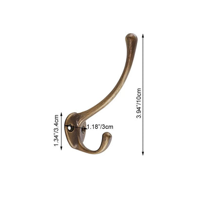 2Pcs Antique Solid Brass for Custom Applications (4.33"x1.18"x1.34")