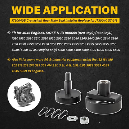 JT30040B Crankshaft Rear Main Seal Installer for John Deere (Fit KCD1000)