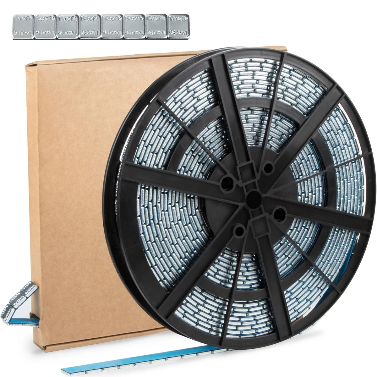 Adhesive Wheel Weights 1/4oz, 5kg Roll, 715pcs for Cars, Trucks, SUVs