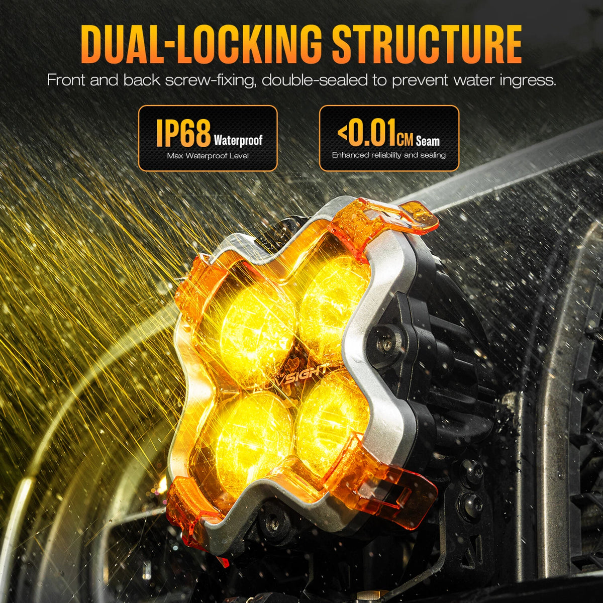 2X LED Work Light Pods for Offroad Vehicles (NOVA500WL86CO)