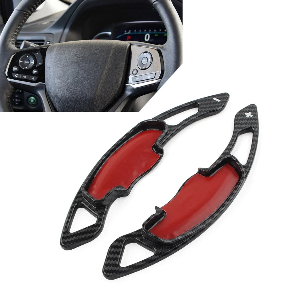 Steering Wheel Paddle Shifter Extension for Honda Accord Civic CR-V (2016–2023) Carbon Black