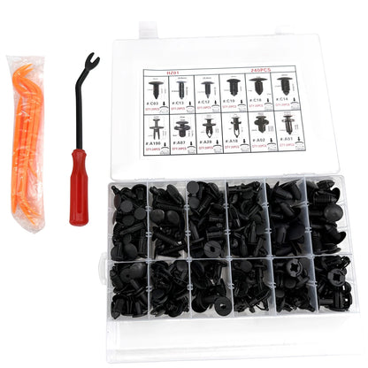240pcs Bumper Retainer Clips Kit for Auto (Part No. 13)