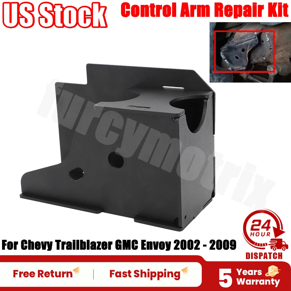 Upper Control/Trailing Arm Mounts + Frame Patch Kit for Chevy GMC Envoy (2002–2009)