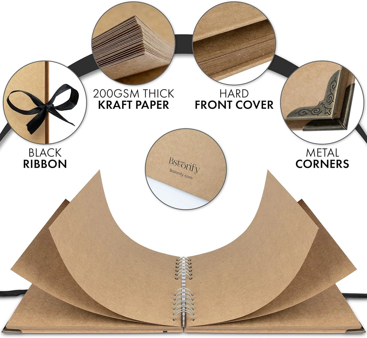60-Page Scrapbook Album for 8 x 8 Inch (No Part Numbers)