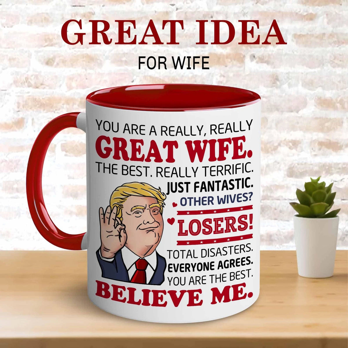 Set of 2 Best Ever Wife Mugs for Mother's Day Gift